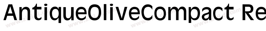 AntiqueOliveCompact Regular字体转换